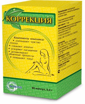 КОРРЕКЦИЯ КАПС. 0,4Г №80 (БАД) - Агаповка